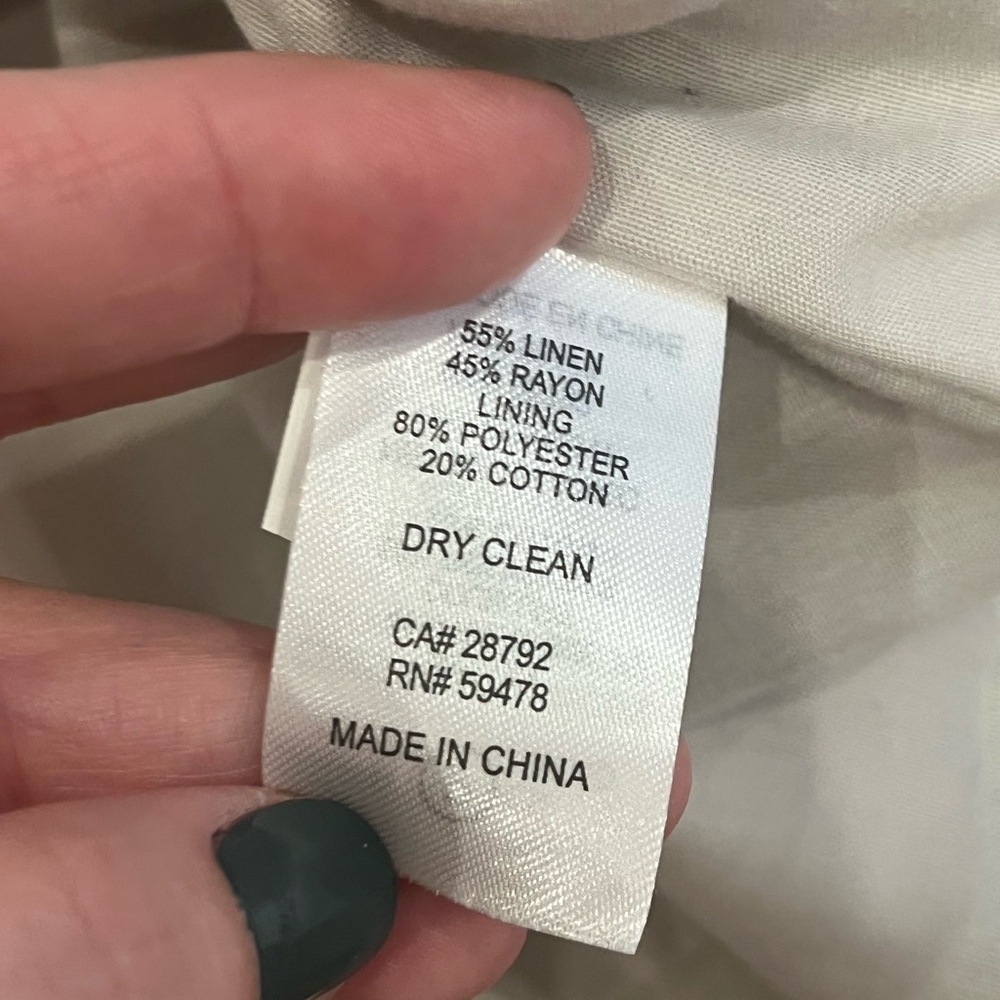 Rachel Zoe Linen Vest nwot - Picture 4 of 5